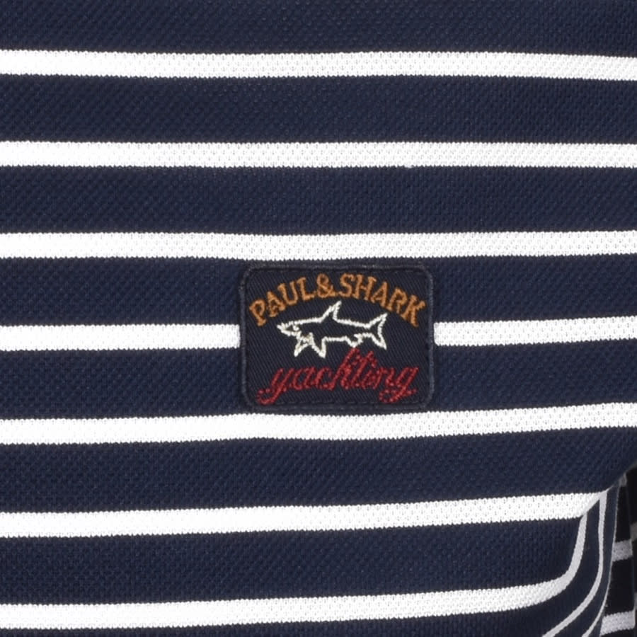 Alternative Image for ProductPaul And Shark Stripe Polo T Shirt Navy3